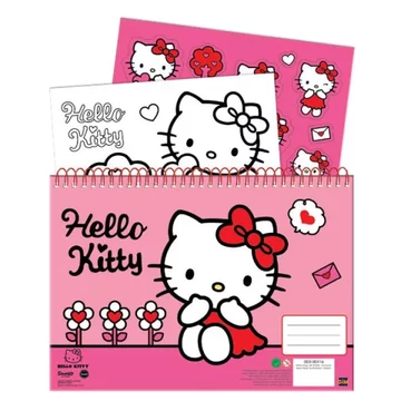 Hello Kitty spirál vázlatfüzet, 40 lapos