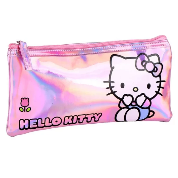 Hello Kitty Pink Iridescent gyerek neszeszer, tolltartó