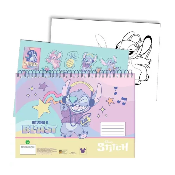 Disney Lilo és Stitch, spirál vázlatfüzet, 40 lapos