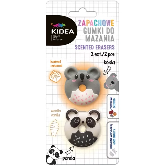 Kidea, illatos, 2 db-os radír szett