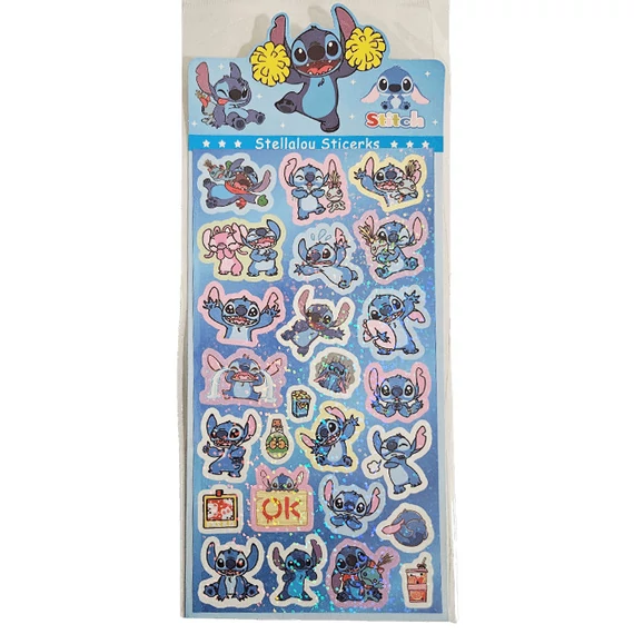 Disney Lilo és Stitch csillogó matrica 